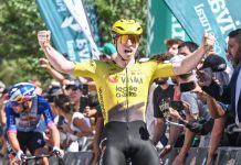 Matthew Brennan, primer líder en la Vuelta a Burgos tras imponerse en el Alto del Castillo